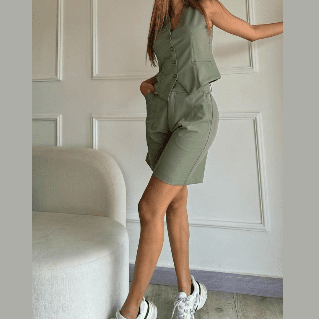 SET CHALECO+ SHORT ¡SUPER OFERTA SOLO POR HOY! 30%OFF