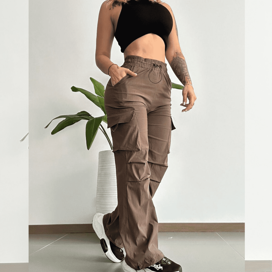 SUPER OFERTA!!! SET IMPORTADO PANTALON TIPO CARGO + CROP TOP