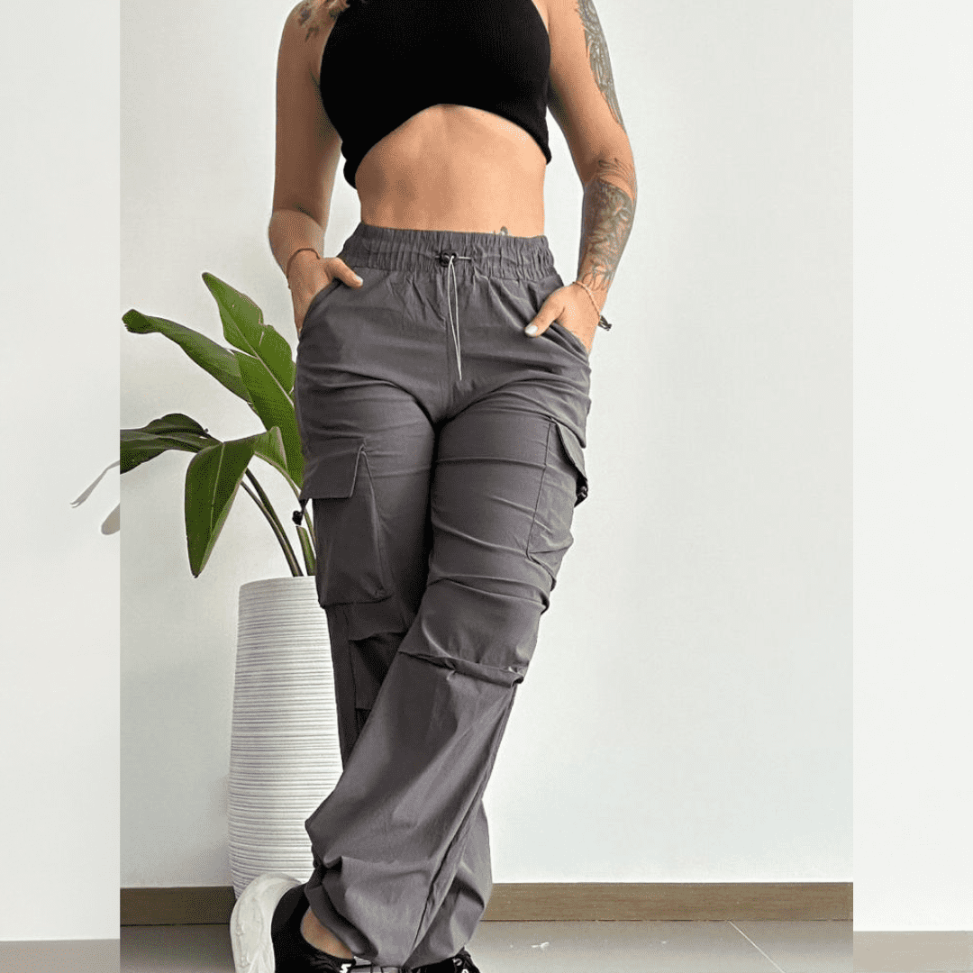 SUPER OFERTA!!! SET IMPORTADO PANTALON TIPO CARGO + CROP TOP