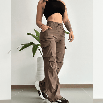 SUPER OFERTA!!! SET IMPORTADO  PANTALON TIPO CARGO + CROP TOP
