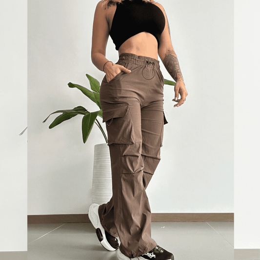 SUPER OFERTA!!! SET IMPORTADO  PANTALON TIPO CARGO + CROP TOP