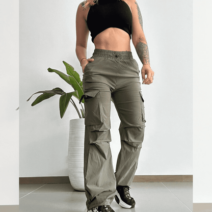 SUPER OFERTA!!! SET IMPORTADO  PANTALON TIPO CARGO + CROP TOP
