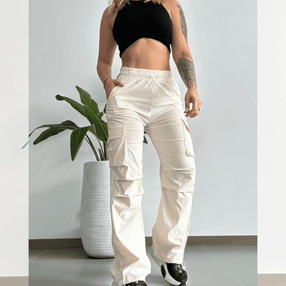 SUPER OFERTA!!! SET IMPORTADO  PANTALON TIPO CARGO + CROP TOP